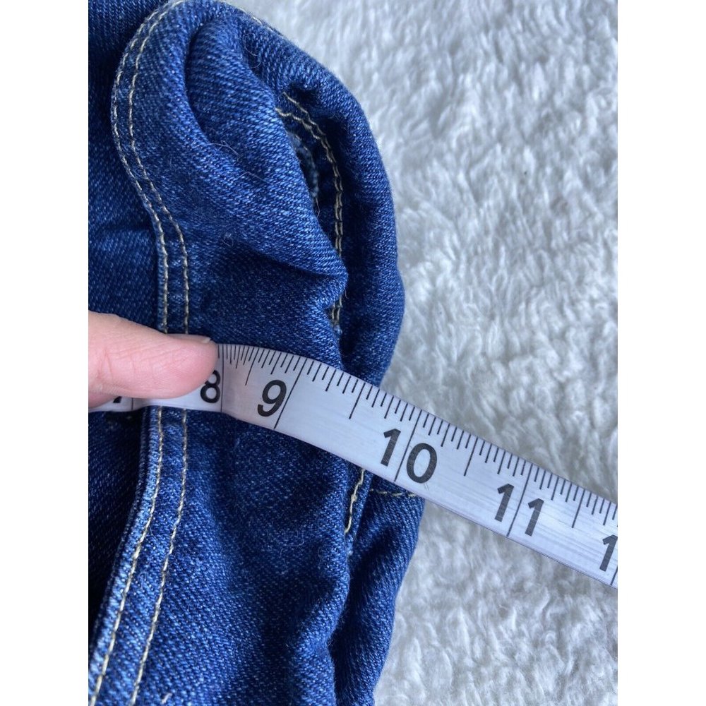 Woolrich Denim Dog  Coat Small Jean Light Wash, Hook-n-Loop Closure Collar Small - Picture 7 of 9